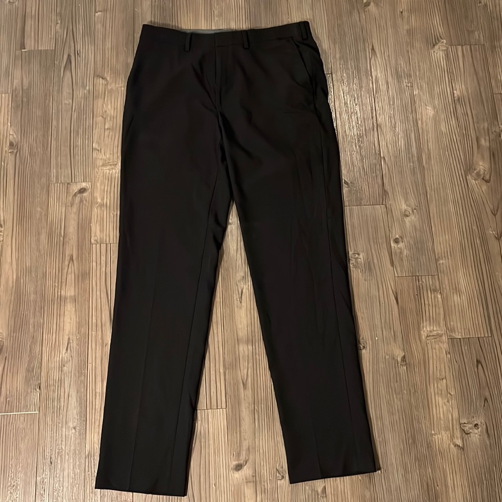 Haggar Dress Pants Black 34x34 Slim Fit